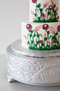 Small Silver Embossed (14")