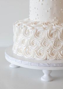 wedding cake stand white wood